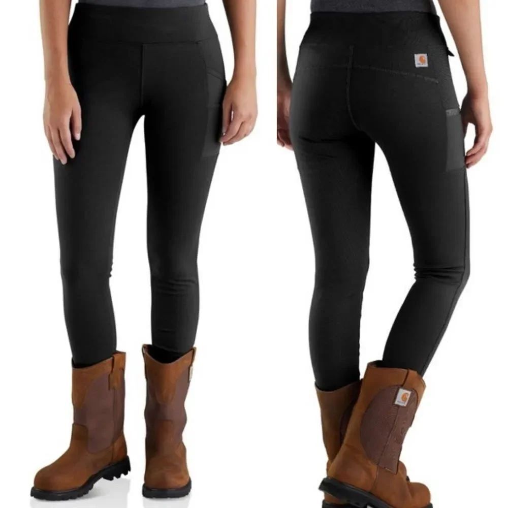 Carhartt Force slim fit Lightweight Utility Leggings black pants 103609 S 4-6